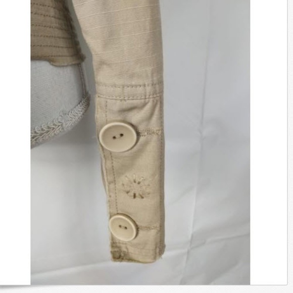 DC Jacket Sz S Beige Military Style Women's - Picture 5 of 8